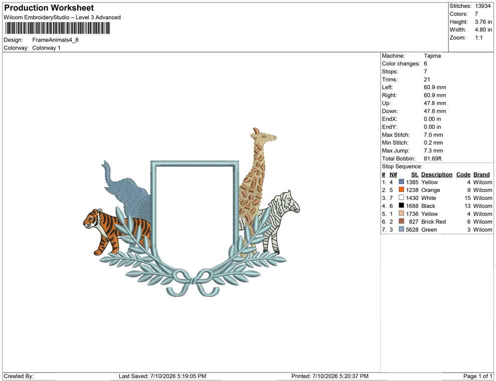 Frame Animals