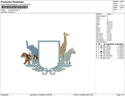 Frame Animals