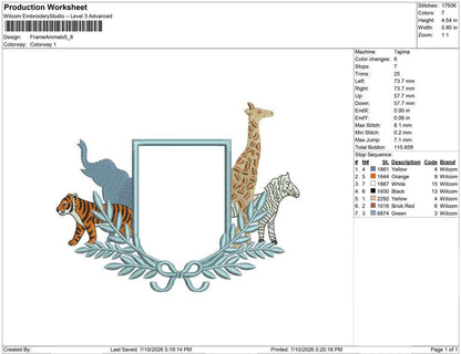 Frame Animals