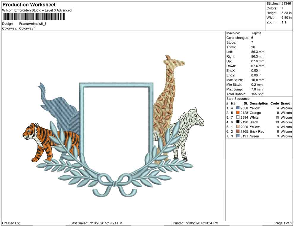 Frame Animals