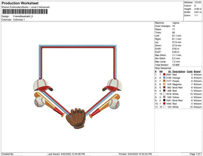 Frame Baseball