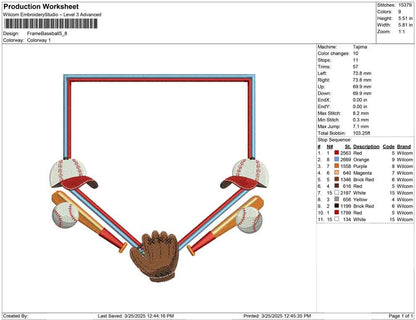 Frame Baseball