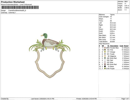 Frame Duck Branches B