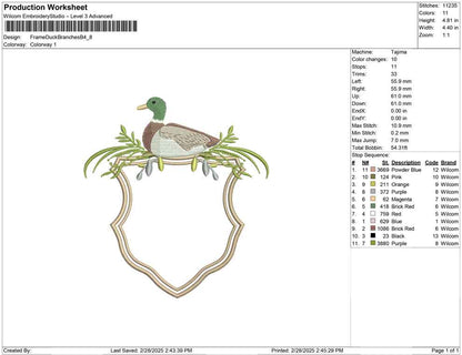Frame Duck Branches B