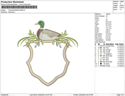 Frame Duck Branches B