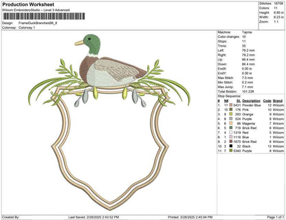 Frame Duck Branches B