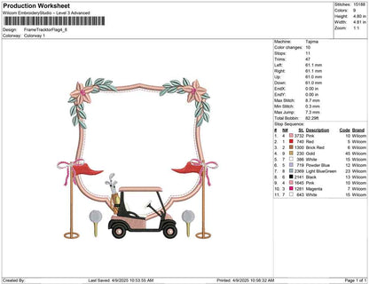 Frame Tracktor Flag