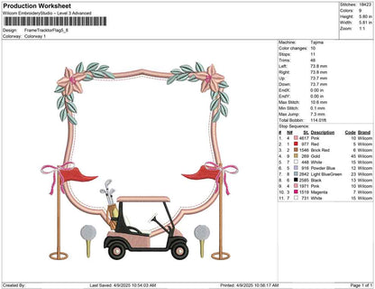 Frame Tracktor Flag