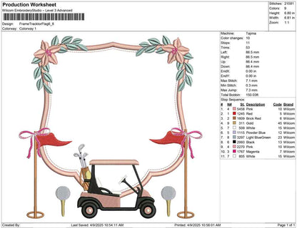 Frame Tracktor Flag