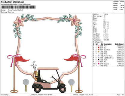 Frame Tracktor Flag