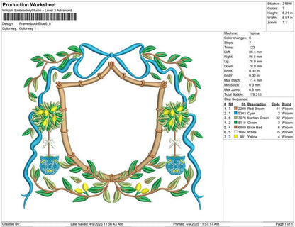 Frame ribbon Blue
