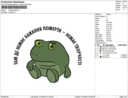Frog Stunned
