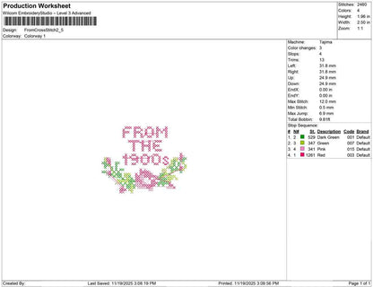 From Cross Stitch