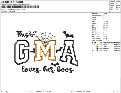 GMA Applique Halloween