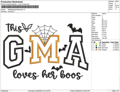 GMA Applique Halloween