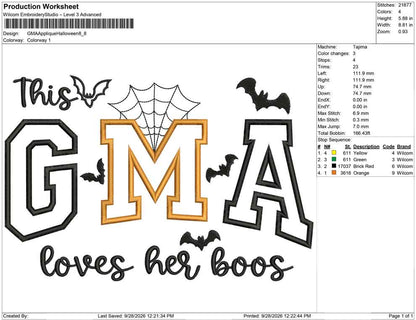 GMA Applique Halloween