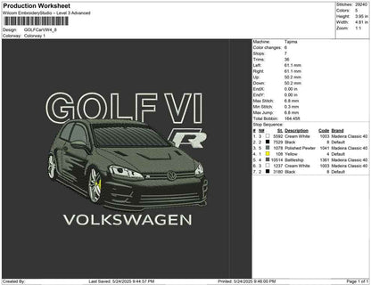 GOLF Car VW