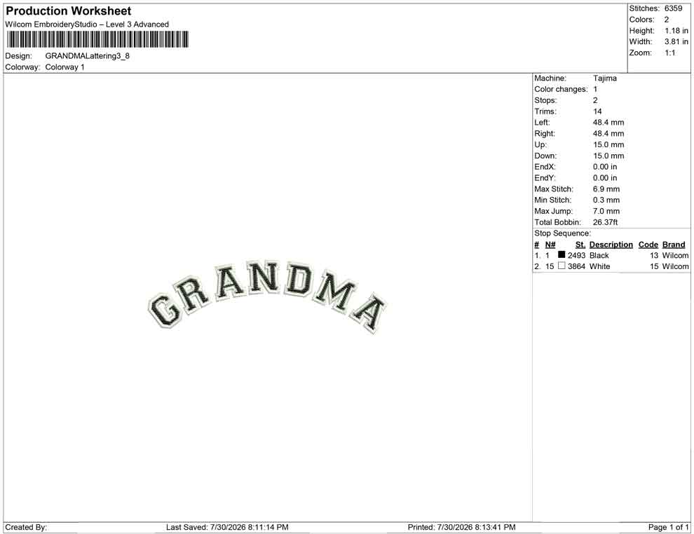 GRANDMA Lattering