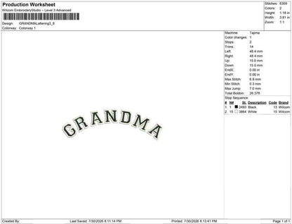 GRANDMA Lattering