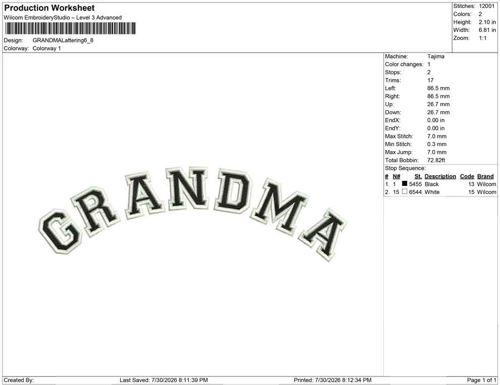 GRANDMA Lattering