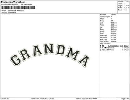 GRANDMA Lattering