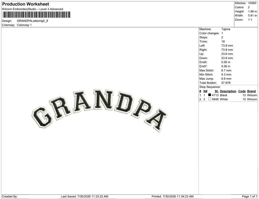 GRANDPA Lattering