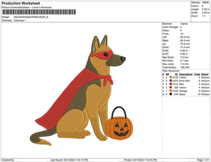 German Shepherd Halloween