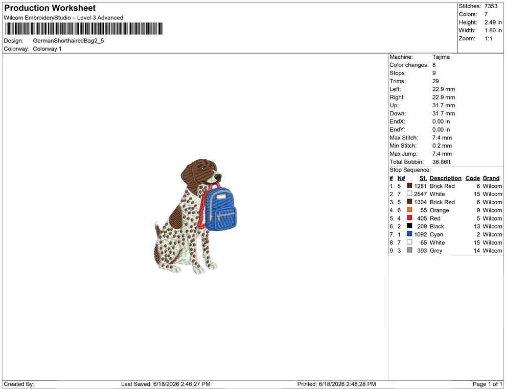 German Shorthaired Bag