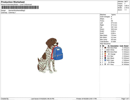 German Shorthaired Bag