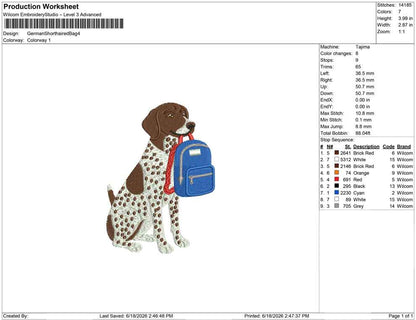 German Shorthaired Bag