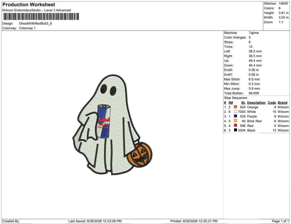 Ghost With Red Bull