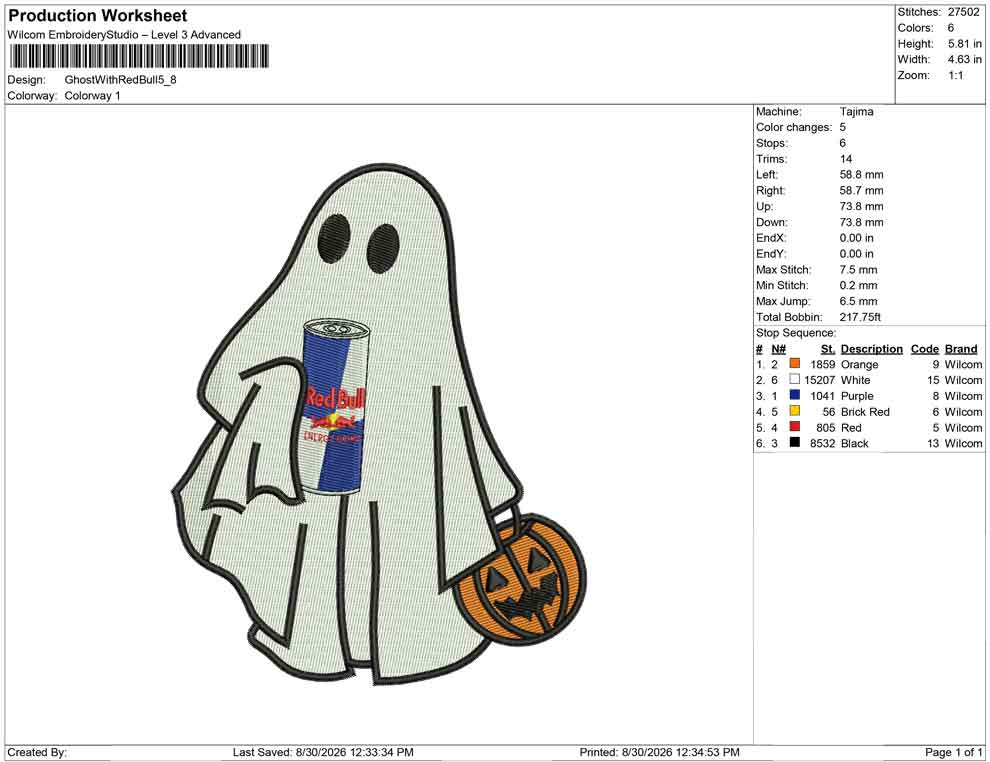 Ghost With Red Bull
