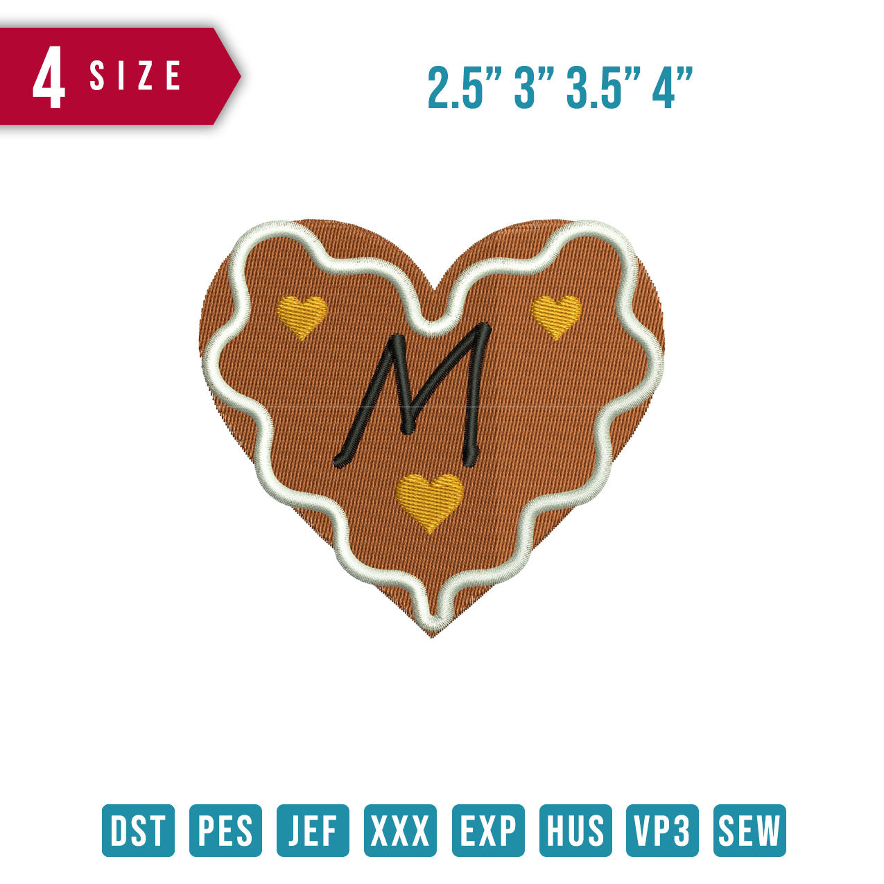 Ginger Bread Heart M
