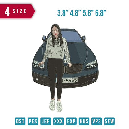 Girl and car