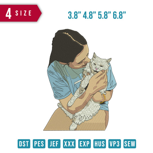 Girl and cat B