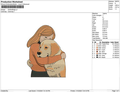 Girl and Dog