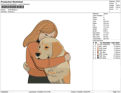 Girl and Dog