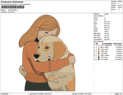 Girl and Dog
