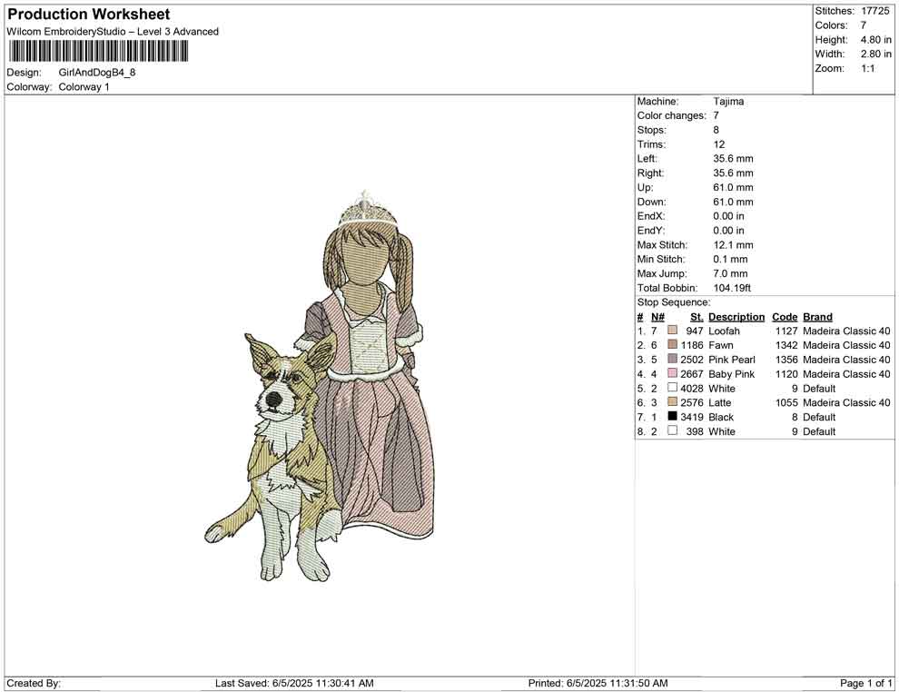 Girl And Dog B