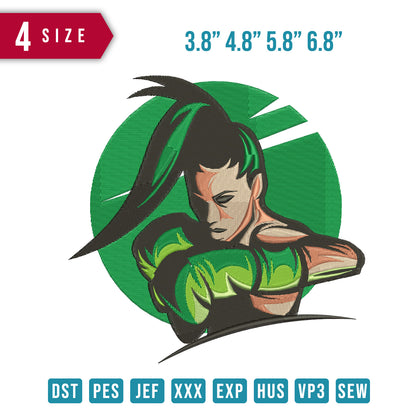 Girl boxing