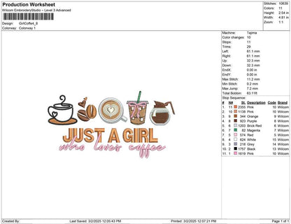 Girl Coffe