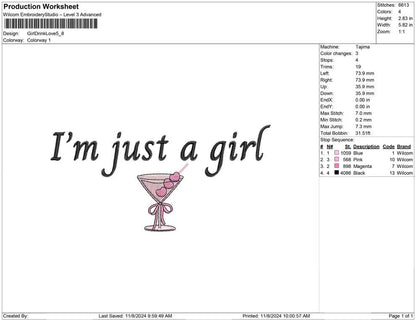 Girl Drink Love