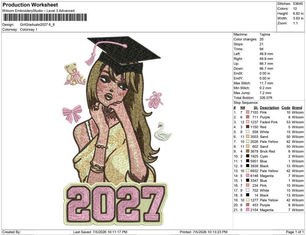 Girl Graduate 2027