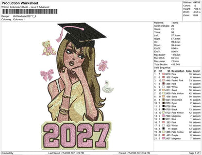 Girl Graduate 2027