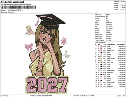 Girl Graduate 2027