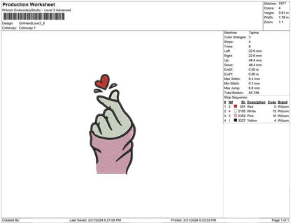 Girl Hand Love