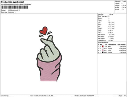 Girl Hand Love