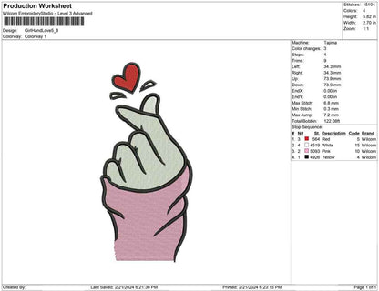 Girl Hand Love