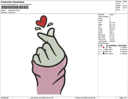 Girl Hand Love