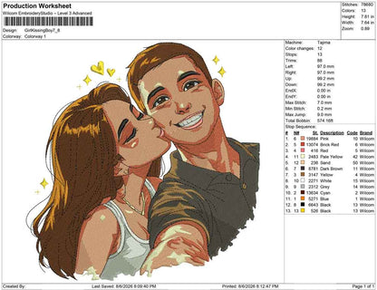 Girl Kissing Boy